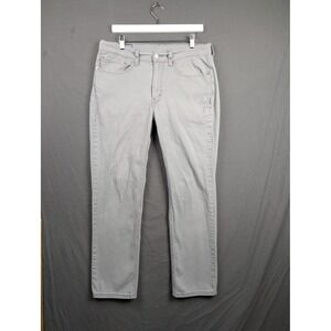 Levis 514 Straight Fit Jeans Mens 34x32 Gray Denim